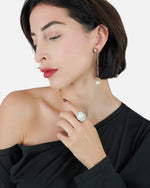 Aretes largo Perla