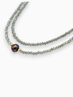 Collar Riviére Perla Negra