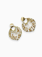 Aretes Hoja Tejida