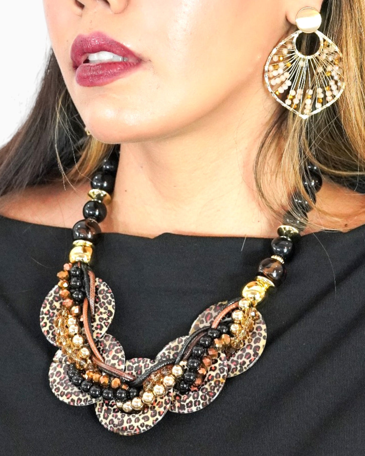 Collar Maxi Animal Print