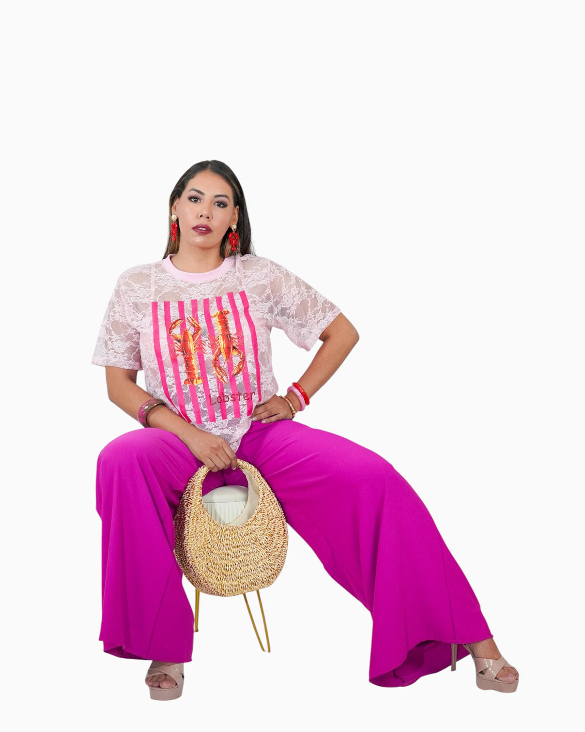 Blusa Langosta Encaje