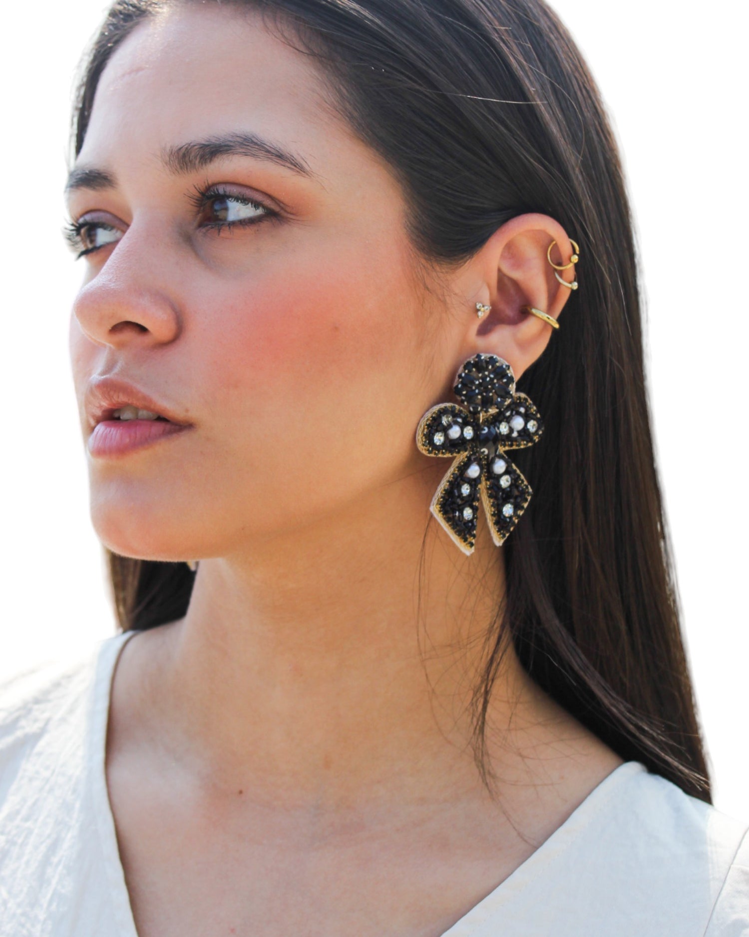 Aretes moño coquette