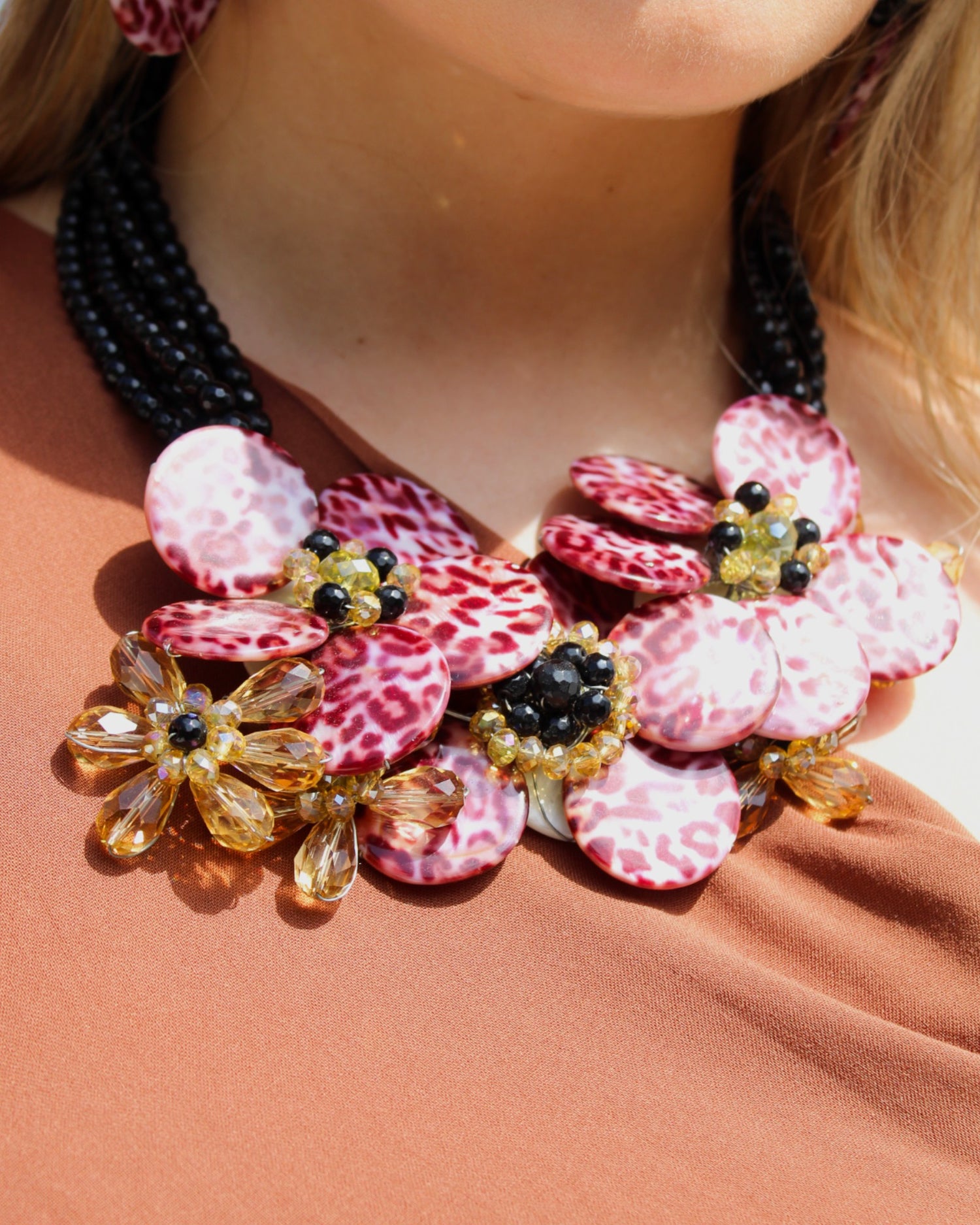 Collar set animal print