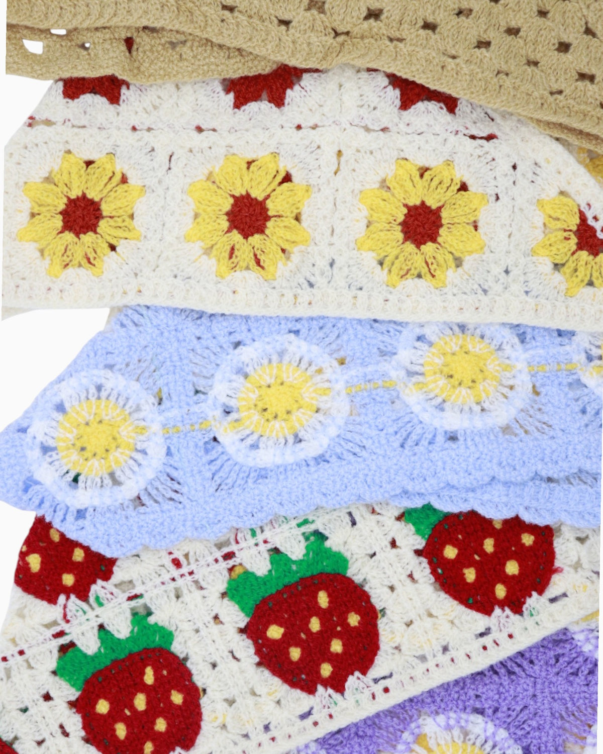 Pañoleta Crochet Camel