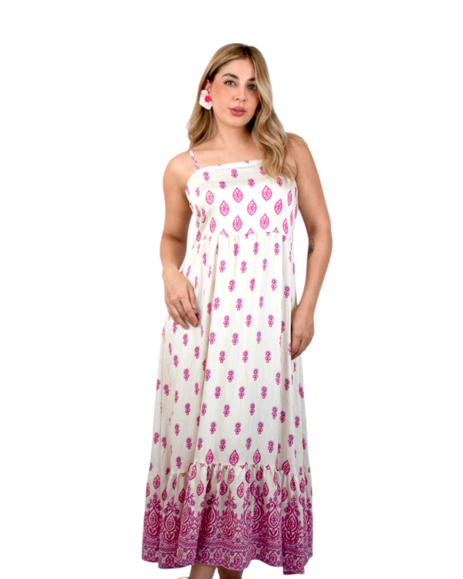 Vestido Florentina Rosa